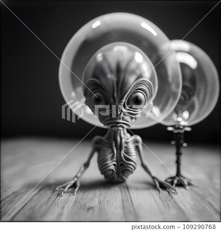 A small alien space invader. 109290768