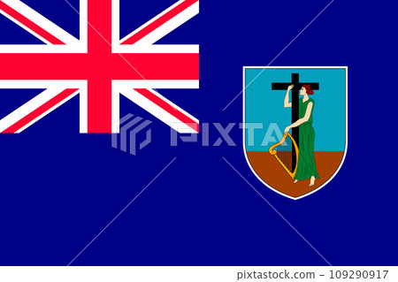 National flag of Montserrat Island National flag of Montserrat Island 109290917