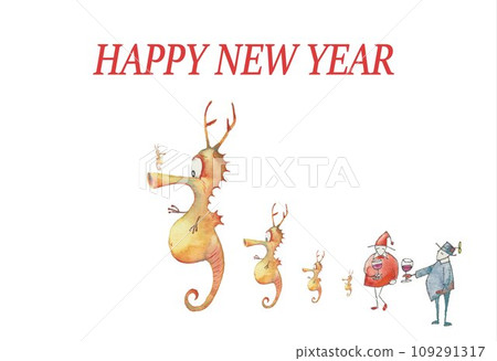 新年素材、龍年、龍的誕生 109291317