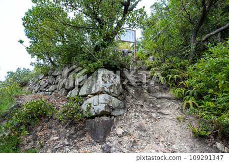 Honmaru stone wall of Hikita Castle 109291347