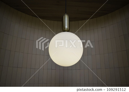 Interior of stylish white and green room 109291512