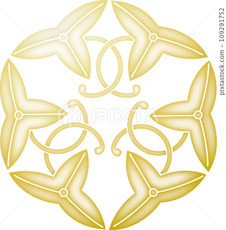 Family crest six vines [gold] 109291752