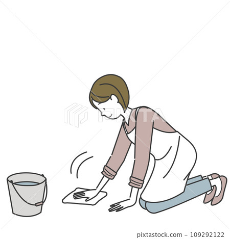 一個女人用布緊握 109292122