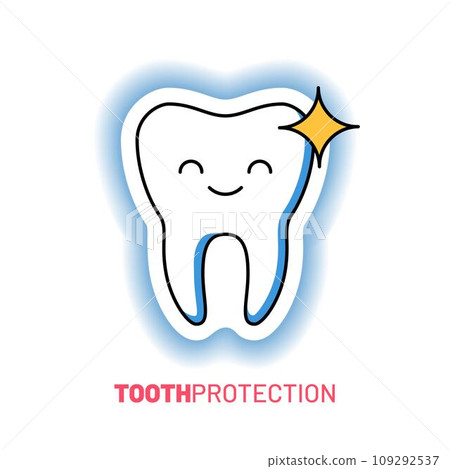 Professional teeth cleaning and protection logo 109292537