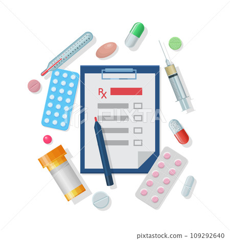 Medical supplies set cartoon style Medical supplies set cartoon style 109292640