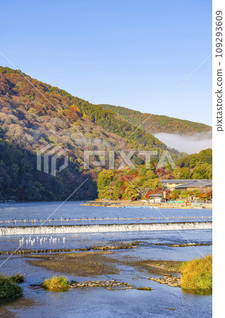 在早上的渡月橋 109293609