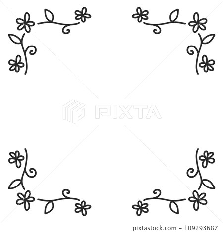 植物手繪方框 109293687