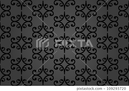 Orient Damask Seamless Background With Arabesques Orient Damask Seamless Background With Arabesques 109293720