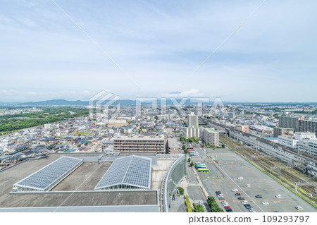 Morioka City, Iwate Prefecture, Morioka cityscape seen from around JR Morioka Station (north direction) 109293797
