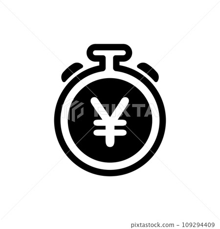 Stock investment/asset management vector icon illustration / Sell/Short-term investment/Short Stock investment/asset management vector icon illustration / Sell/Short-term investment/Short 109294409
