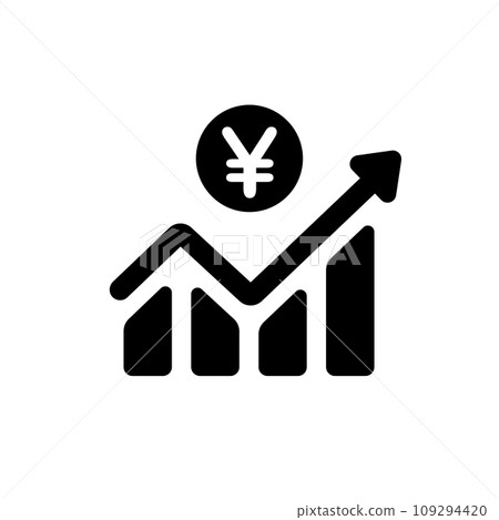 Stock investment/asset management vector icon illustration / Accumulated investment/asset management Stock investment/asset management vector icon illustration / Accumulated investment/asset management 109294420