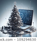 A high-tech Christmas tree 109294630