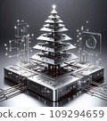 A high-tech Christmas tree 109294659