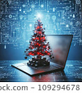 A high-tech Christmas tree 109294678