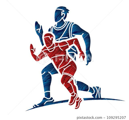 Group of People Running Action Marathon Runner Cartoon Sport Graphic Vector Group of People Running Action Marathon Runner Cartoon Sport Graphic Vector 109295207