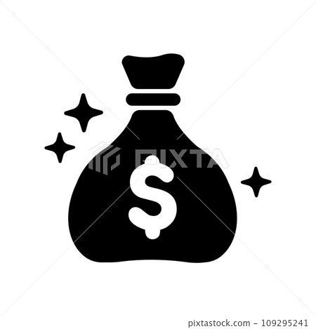 Dollar bag, money, treasure (US dollar) vector icon illustration Dollar bag, money, treasure (US dollar) vector icon illustration 109295241
