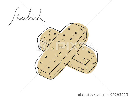 simple shortbread illustration 109295925