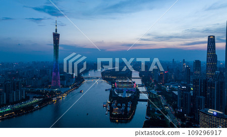 Aerial view of landscape in Guangzhou city, China Aerial view of landscape in Guangzhou city, China 109296917