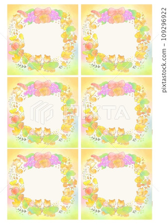 Autumn squirrel memo pad colorful Autumn squirrel memo pad colorful 109296922