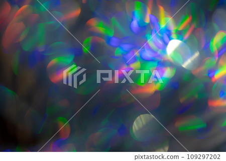 Multicolored rainbow large bokeh effect background 109297202