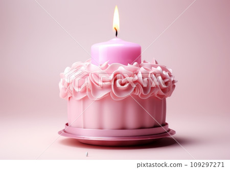 3D Birthday cake , Cute pink birthday cake 109297271