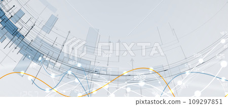 Abstract data background. Futuristic technology style. Elegant digital  background for business cyber presentations. 109297851