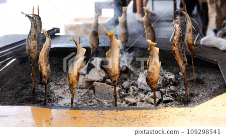 Salt-grilled salmon 109298541