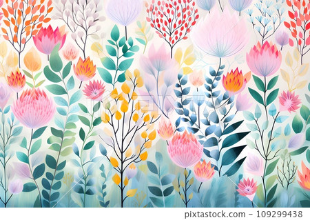 柔和的色花 109299438