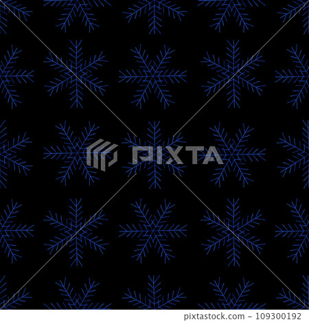 Simple Seamless Pattern with Hand Drawn Snowflakes. Simple Seamless Pattern with Hand Drawn Snowflakes. 109300192