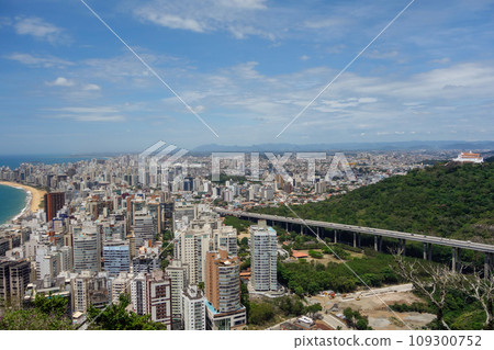 Convent of Our Lady of Penha, or Nossa Senhora da Penha, and Vila Velha cityscape. Brazil 109300752