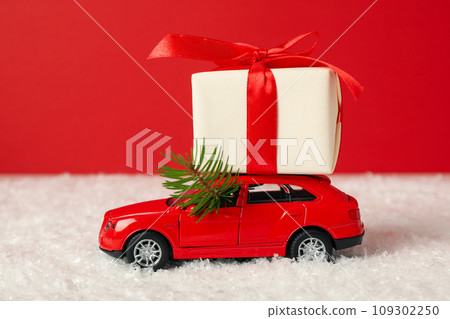 Gifts for the New Year from a car. Gifts for the New Year from a car. 109302250