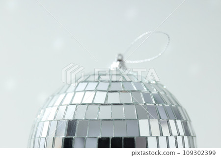 Beautiful disco ball on a white background 109302399