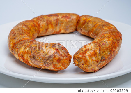 Traditional Georgian sausage Kupati, mainly produced in the Mingrelia region Traditional Georgian sausage Kupati, mainly produced in the Mingrelia region 109303209
