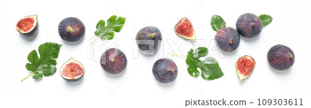 Figs, concept of tasty and juicy fruit 109303611