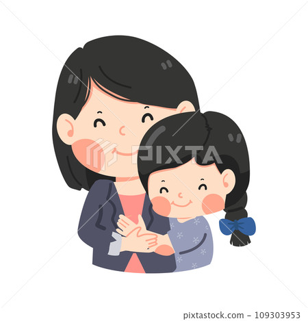 woman mother hugging girl 109303953