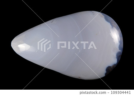 Blue Chalcedony Patterns drawn by nature 109304441