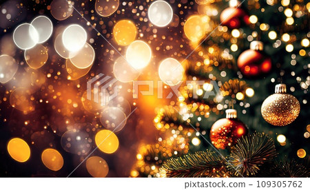 Landscape with Christmas tree Landscape with Christmas tree 109305762