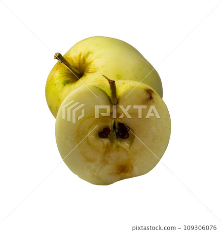 yellow apple isolated on white background yellow apple isolated on white background 109306076