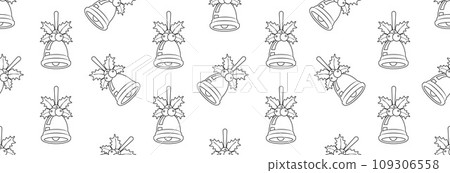 Christmas New Year bell. Christmas New Year bell. 109306558