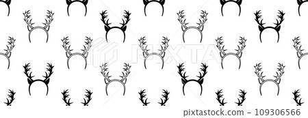 Hoop with deer horns. 109306566