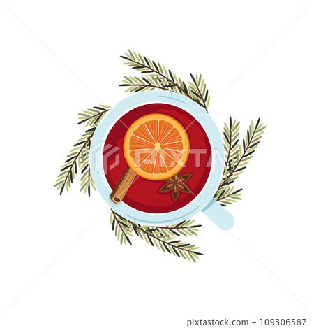 A cup of mulled wine. 109306587