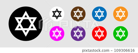 Star of David icon. 109306616