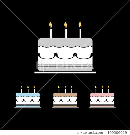 Cake color icon. 109306619