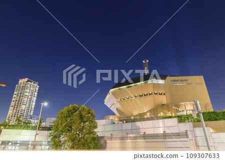 Naniwa-ku, Osaka City, Namba Hatch at night, Minatomachi River Place 109307633