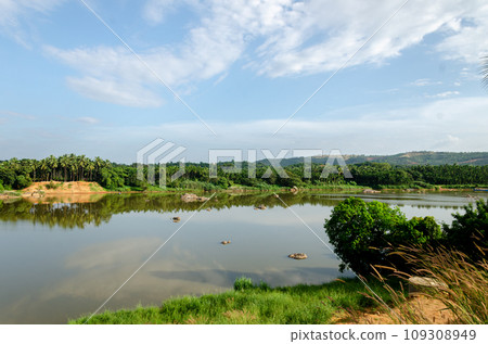 Netravati River at Thumbe in Mangalore, India 109308949