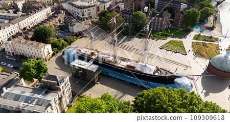 Cutty Sark Sailing Ship in London Greenwich 109309618