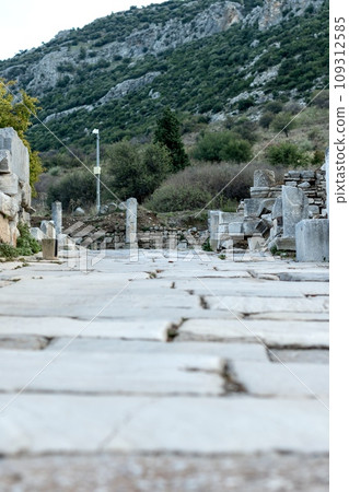Elements of ancient architecture and ruins of Ephesus, Izmir. Elements of ancient architecture and ruins of Ephesus, Izmir. 109312585