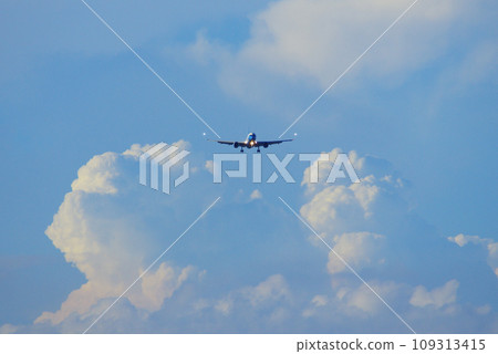 C-32 VIP transport aircraft landing at Yokota Air Base 109313415