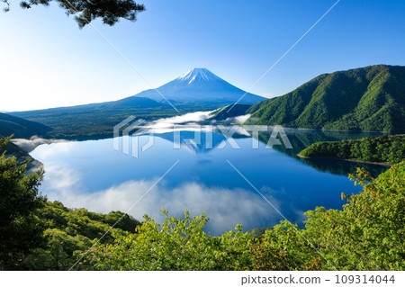 山梨縣本棲湖岡田紅陽的倒富士 109314044