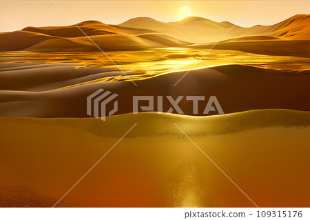 金色景觀沙漠6 109315176
